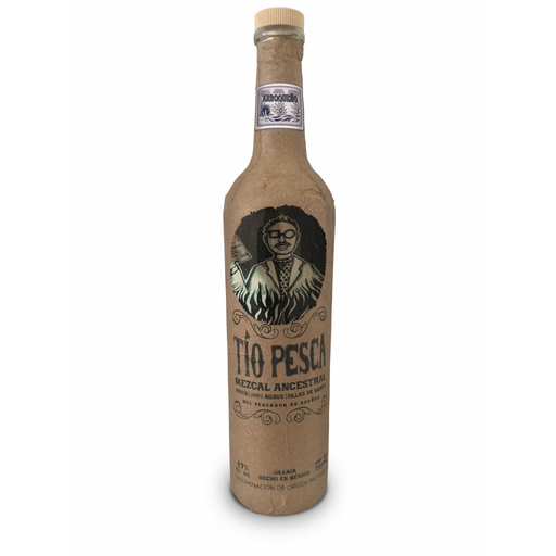 Mezcal Tio Pesca Arroqueño 51,14% kenmerkt zich door de unieke smaken van sinaasappel en donkere chocolade.