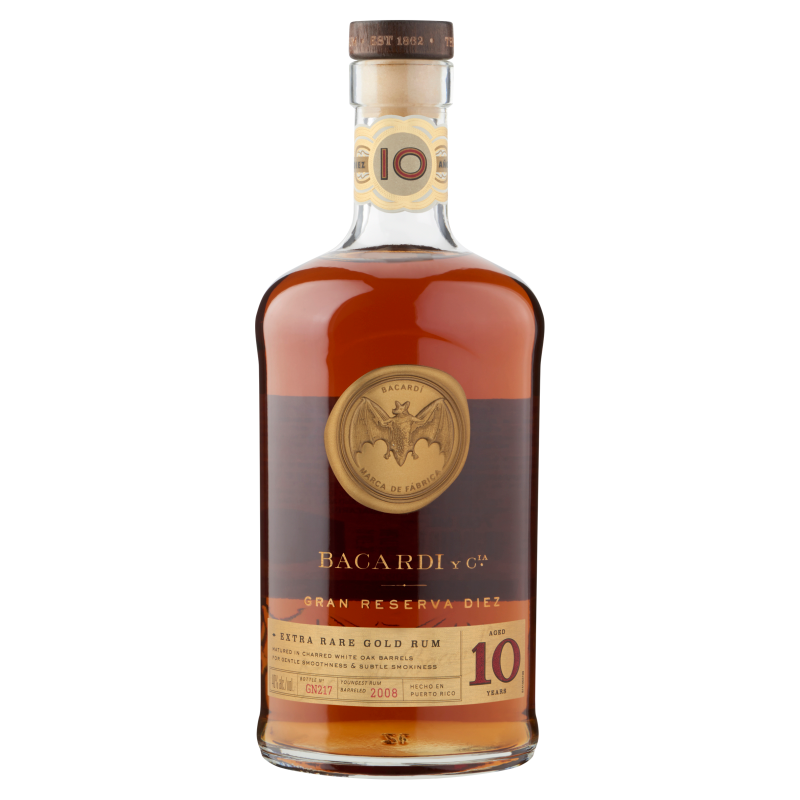 Je kunt nu Rum Bacardi Gran Reserva Diez kopen in onze slijterij in Amsterdam West of hier online bestellen  