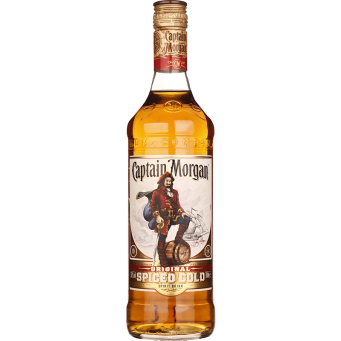 Rum Captain Morgan Spiced word gemaakt met kruiden uit het Caribisch gebied en bevat aroma’s van kruiden, nootmuskaat en vanille. 