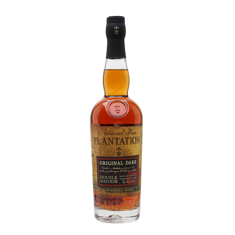 Rum Plantation Original Dark uit Frankrijk met Caribische roots en tropische romige tonen van banaan, ananas en vanille. 