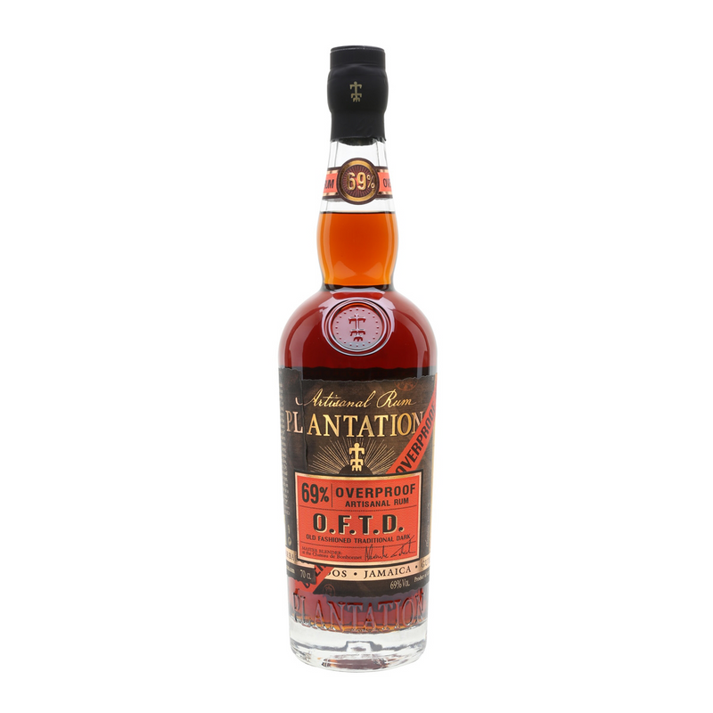 Rum Plantation O.F.T.D. Overproof 69% is een Franse rum met Caribische roots en aroma’s van koffie, sinaasappel, pruim, jam en truffels.
