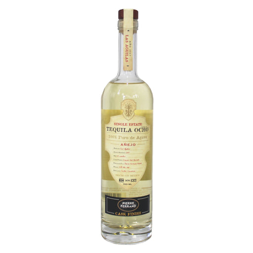 De Ocho Anejo Pierre Ferrand Cognac Cask Finish is een artisanale tequila die is gefinisht op Franse eikenhouten vaten. 