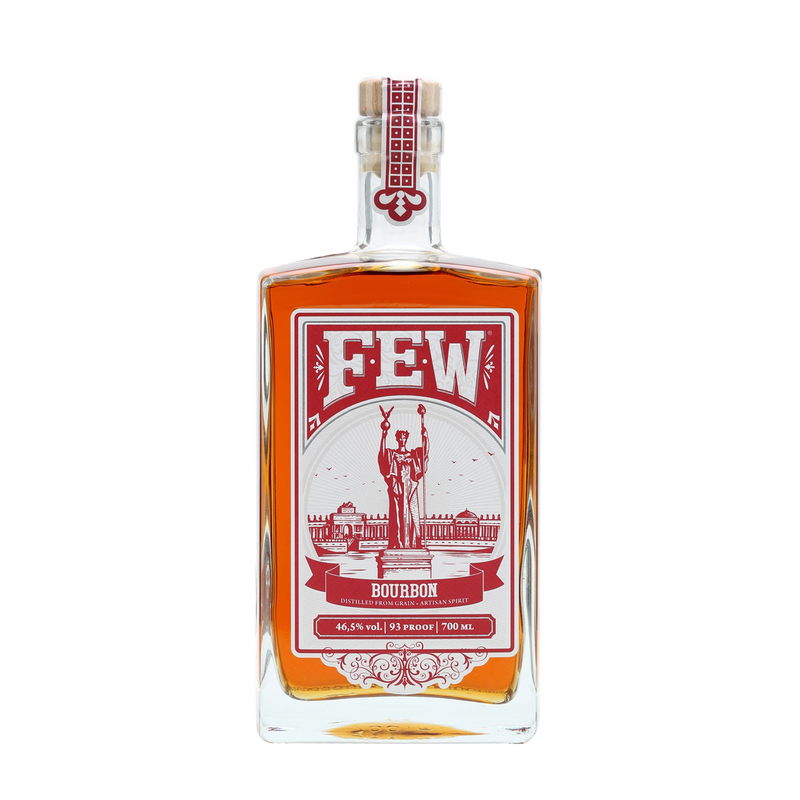 De Few Bourbon Whiskey is een zoete Amerikaanse whiskey met complexiteit en een lekkere peperige afdronk.