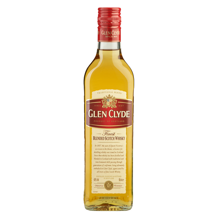 Glen Clyde 3Y-whisky uit Schotland heeft 3 jaar op eikenhouten vaten gelegen en is gebotteld op 40%.