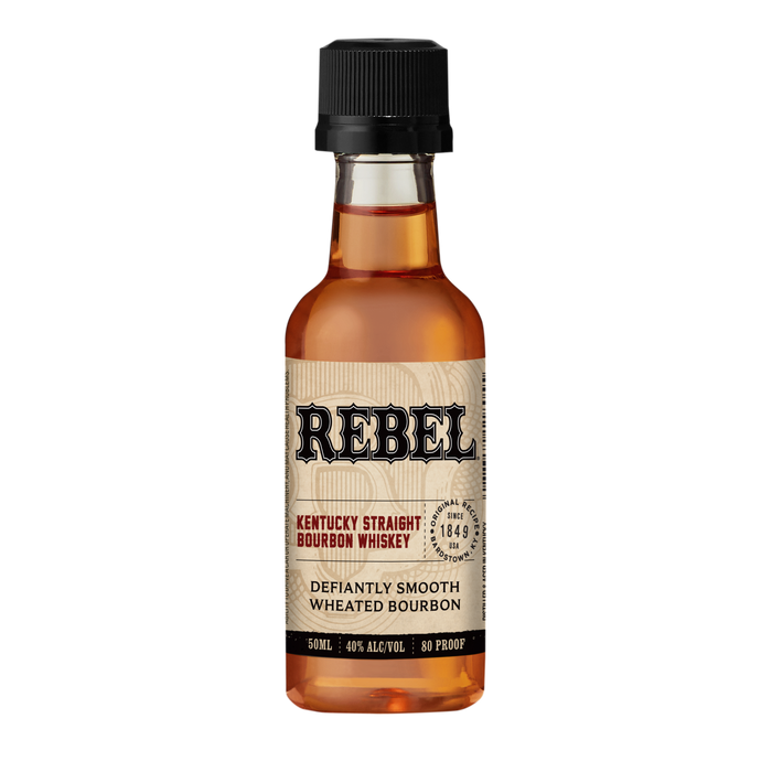 Je kunt nu Whiskey Rebel Yell Straight Bourbon Miniature 5cl kopen in onze slijterij in Amsterdam West of hier online bestellen  