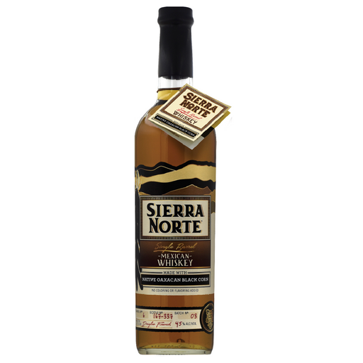 De Sierra Norte Black Corn whiskey is een Mexicaanse whiskey gemaakt van zwarte maïs en heeft funky tonen van overrijpe banaan en bakbananen. 