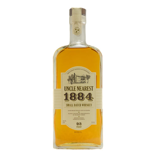 Uncle Nearest 1884 Small Batch whiskey uit Tennessee heeft een zoet- rokerige smaakprofiel met aroma’s van gekarameliseerde appel, zoete popcorn en geroosterd eikenhout. 