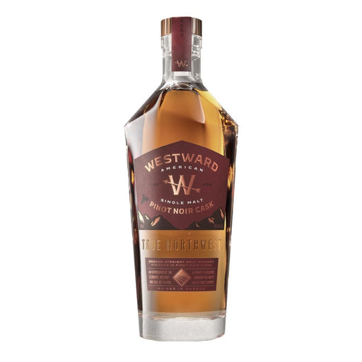 De Westward American Single Malt Pinot Noir Cask is dankzij de extra rijping fruitig en robuust, met smaken van pruim, abrikoos en nootmuskaat.
