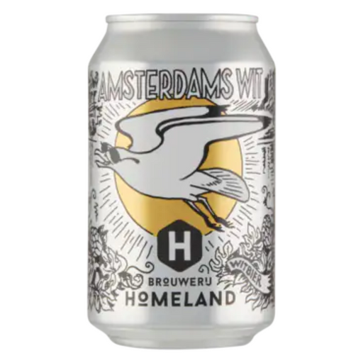 bier brouwerij homeland amsterdams wit witbier blik