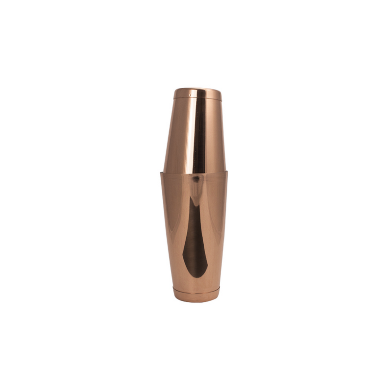 De  tin-on-tin CocktailShaker Koper 820 ml is een uitstekende cocktailshaker uit roestvrij staal, voor thuis of voor professioneel gebruik.