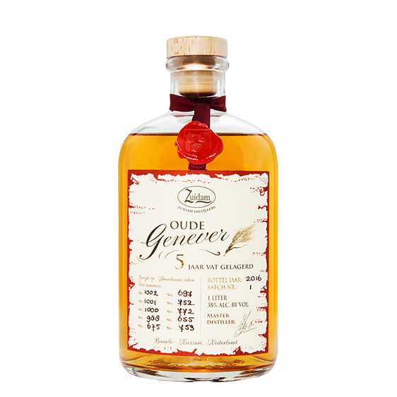Zuidam Oude Genever 5Y is een Nederlandse jenever die de specifieke kwaliteiten van drie verschillende granen combineert.