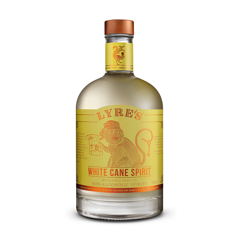 Lyre's White Cane is een alternatief voor gerijpte witte rum, maar dan alcoholvrij. 