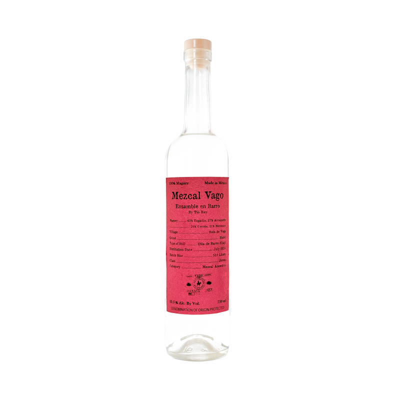 Vago Ensamble Salomon Rey is een mezcal uit Oaxaca, Mexico en bestaat uit 80% Espadin en 20% Coyote agave. 