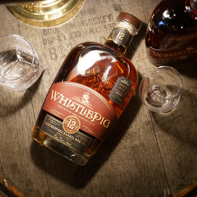whistlepig single barrel rye 12y fuji cask cane & grain