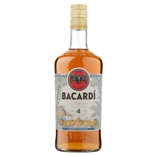 Je kunt nu Rum Bacardi Anejo Cuatro kopen in onze slijterij in Amsterdam West of hier online bestellen  