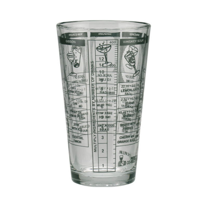 Recepten Shaker / Mixing Glass met 7 verschillende klassieke cocktails voor het eenvoudig mixen van cocktails. 