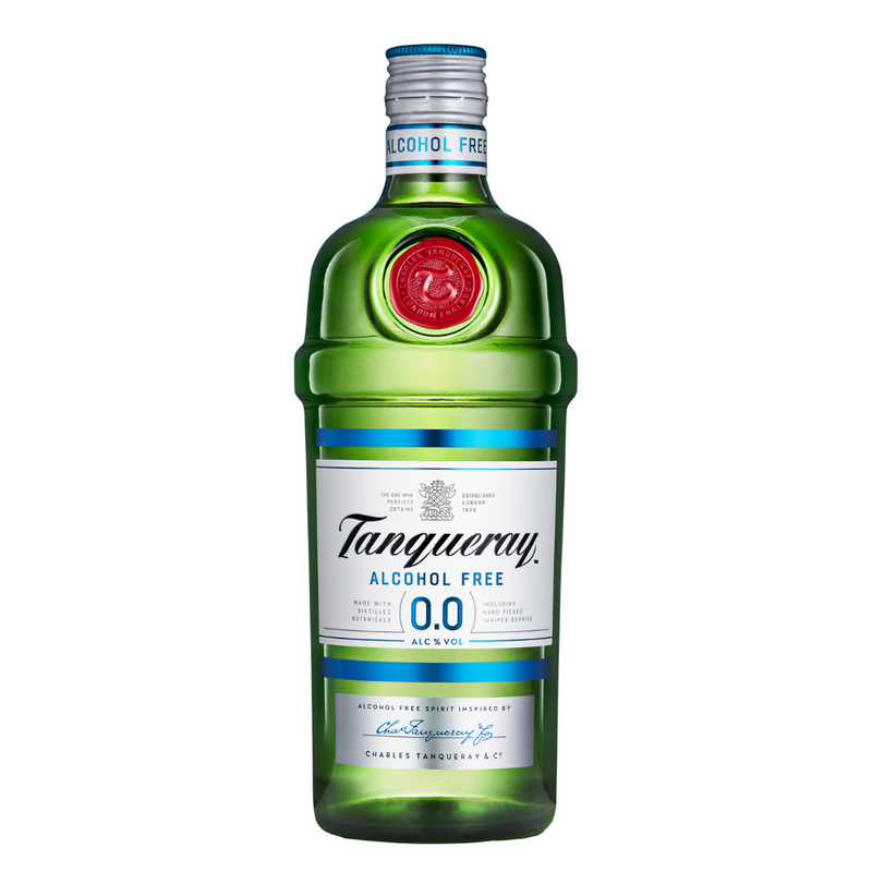 Tanqueray alcohol free 0.0% is de alcohol vrije versie van de London Dry Gin met smaaktonen van zouthout en jeneverbessen.